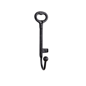 Porte-manteau moderne noir en fer forgé avec crochets multiples, support robuste pour serviettes, idéal pour l'entrée, la salle de bain et la décoration intérieure - Product Image 3