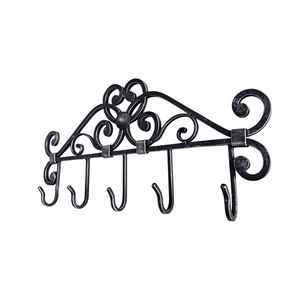 Double Shaped Heart Shaped With Powder Coated Finished Iron <b>Hook</b> <b>Rail</b> For Decor For Bedroom Organizer For Bathroom Organizer - Product Image 2