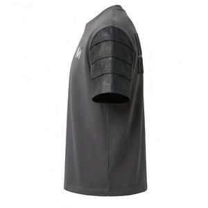 Camiseta de Algodón Grueso de 280 g/m², Impresión de Marca Personalizada, Estilo Vintage Lavado, Corte Holgado, Hombros Caídos, Secado Rápido para Hombre - Product Image 4