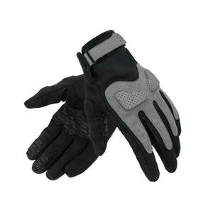 Guantes de Trabajo de Cuero Negro y Gris, Guantes de Seguridad con Palma Perforada, Manoplas Ajustables para la Construcción y Manipulación - Product Image 1