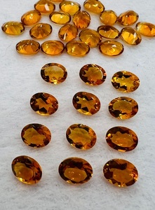 Lote de Piedras Preciosas de Diopsido Naranja Natural Pulido, Corte Ovalado, Facetadas, Sueltas, para la Fabricación de Joyería Fina, Suministro al por Mayor - Product Image 4