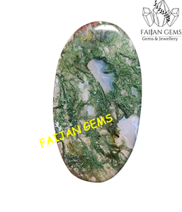 Gemas FAIJAN de Alta Calidad, Cabujón de Ágata Musgosa Verde Natural, Gema Suelta para Joyería, Certificada por Terceros, Tamaño Personalizable - Product Image 2