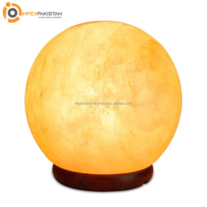Modern Round Organic Material Salt Lamp with Touch <b>Dimmer</b> Switch BPA Free Base for Office Home Christmas - Product Image 5