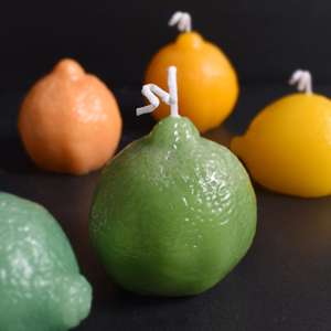 Moule en silicone pour bougie en gypse en forme de citron, de fruit de citron vert et de citron, pour la décoration intérieure - Product Image 3