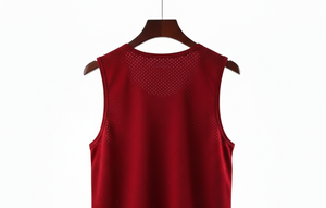 Débardeurs décontractés pour hommes, col rond, en maille respirante, séchage rapide, pour la gym, le fitness et les activités de plein air, 100 % polyester - Product Image 4