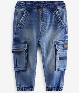 Pantalons pour enfants personnalisés, coupe ample, style baggy, jeans blancs délavés, grandes tailles, 100% coton - Product Image 4