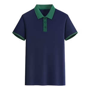 Logotipo personalizado de alta calidad para polos, venta al por mayor, Jersey de algodón 100%, camisetas de golf lisas con bordado de algodón de seda transpirable - Product Image 4