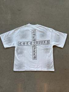 Camiseta Unisex Extra Grande de Manga Corta con Estampado Gráfico Ilustrado y Detalles de Pedrería, Estilo Urbano Premium, Moda Casual - Product Image 6