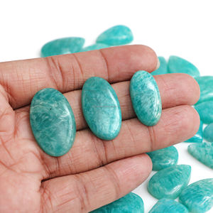 Cabujón de Amazonita Natural Azul Verde, Piedra Semipreciosa para Joyería Curativa, Collar Pulido - Product Image 2