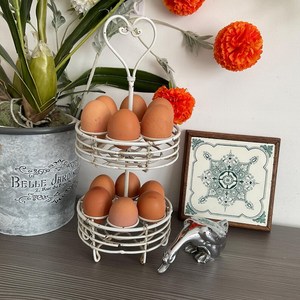 Black Metal <b>Egg</b> Holder Basket, Modern Kitchen <b>Egg</b> <b>Storage</b> Organizer - Product Image 5