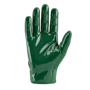 High Quality Breathable Team Wear Rhinestone Men Gloves Green Color American Football Gloves Digital Printed Full Finger Gloves - Product Image 2