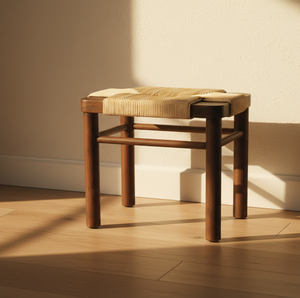 Sol Nordic Inspired Eco-Friendly Durable Wooden <b>Stool</b> Made Premium Teak Timber for Apartment Villa Commercial Interior Spaces - Product Image 4