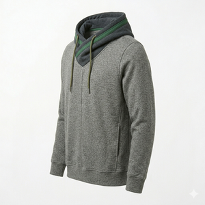 Sudadera cómoda con capucha para hombre, sin cremallera, corte regular, con bolsillo frontal tipo canguro, tela suave y cálida, estilo casual. - Product Image 4