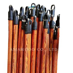 Escoba de madera de eucalipto con mango recubierto de PVC, cerdas con diseño de bandera, fácil limpieza, diseño recto, herramienta de limpieza doméstica Asiawood - Product Image 4