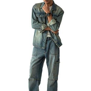 Camisa de Mezclilla Premium para Hombre, Corte Slim Fit, Algodón Elástico, Puños Elásticos, Manga Larga, con Doble Bolsillo en el Pecho - Product Image 3