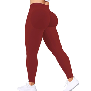 Leggings Deportivos de Cintura Alta para Mujer, con Efecto Levanta Glúteos, Diseño Sólido y Ajustado, Sin Costuras, Control de Abdomen, para Yoga - Product Image 2