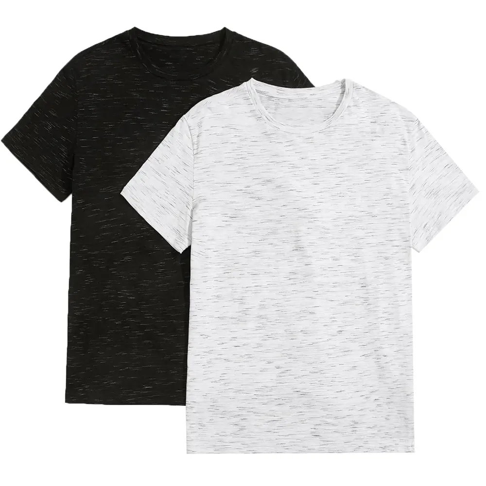 Men's Striped Letter T-Shirt Garment T-shirts Batwing Sleeve Custom Plus Size Streetwear Casual Crew Neck Tees For Men OEM