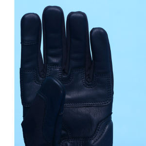 Guantes Unisex de Cuero Genuino Negro Kadia, Protección Completa para Dedos, Palma Acolchada, Protección de Nudillos, Cierre de Gancho y Bucle, Guantes para Ciclismo - Product Image 2