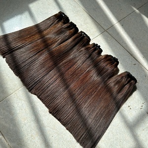 Paquete de cabello crudo Color marrón hueso Natural recto 100% cabello humano vietnamita cinta para cutículas dibujada doble extensiones de cabello Ins - Product Image 5