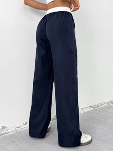 Winter New Customized Logo Women Regular Fit Canvas Mid Waist <b>Cargo</b> Jogging <b>Trousers</b> - Product Image 4