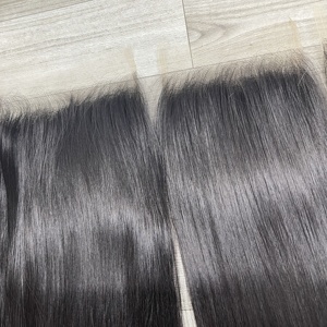 Raw Venta caliente 5x5 13x4 13x6 HD encaje recto vietnamita pelo suizo HD Frontal y cierre cabello humano - Product Image 6