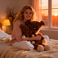 Ours en peluche Mr Bean pour enfants, ours en peluche de grande taille, ours géant, cadeau d'anniversaire ou de Saint-Valentin, compagnon de jeu pour tout-petits
