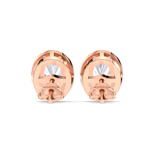 Pendientes de Diamante con Corte Brillante de 1.25CT, Oro Amarillo, Blanco y Rosa de 14K con Baño de Rodio, Certificados por IGI, de Lujo - Product Image 3
