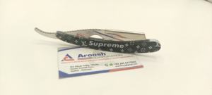 Maquinilla de afeitar de barbero de acero inoxidable manual profesional al por mayor con logotipo personalizado - Product Image 5