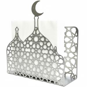 Portarrollos de Papel Metálico Vintage para Ramadán Kareem, Decoración Islámica para el Hogar, Soporte para Servilletas Eid Mubarak, Dispensador de Papel para Cocina - Product Image 1
