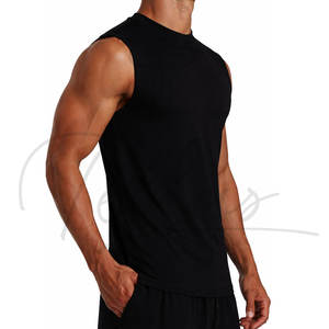 Débardeur de sport décontracté pour homme de haute qualité, coupe musclée, en polyester/coton, séchage rapide, respirant, sans manches, personnalisable - Product Image 6