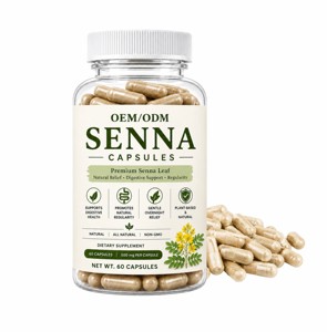Cápsulas de Hoja de Senna de Marca Privada OEM, 500 mg, Suplemento Natural de Senna para el Equilibrio Digestivo y el Apoyo al Bienestar Gastrointestinal - Product Image 1