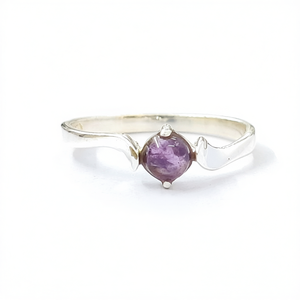 1.3 Gram Fine <b>Stud</b> <b>Amethyst</b> Ring Elegant and Luxurious Jewelry Accessory - Product Image 2