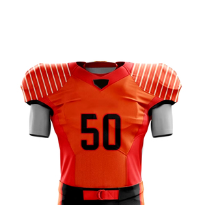 Uniforme de Fútbol Americano de Diferentes Estilos y Colores Lisos, Uniforme de Fútbol Americano Sublimado de Secado Rápido, Servicio OEM Personalizado - Product Image 4
