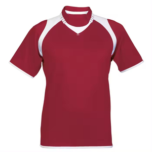 เสื้อรักบี้ผู้ชายแบบสั่งทำขายส่ง OEM แบบซับลิเมชั่น แขนสั้น คอวี ระบายเหงื่อได้ดี กระชับรูปร่าง ผลิตจากโพลีเอสเตอร์ สำหรับเล่นกีฬา - Product Image 6