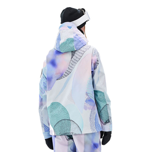 Veste de ski pour femme, imperméable, coupe-vent, isolée, chaude, respirante, avec capuche, pour sports d'hiver, snowboard - Product Image 6