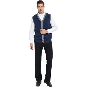 2025 cárdigan sin mangas personalizado para hombre, suéter, chaleco, botón elegante bordado, diseño con monograma, Top personalizable, chaleco para hombre - Product Image 2