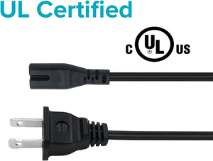 Câble d'alimentation CA C7 à 2 broches en forme de 8 pour TV, Xbox, PS3, PS4, <span class=keywords><strong>PS5</strong></span>, homologué ETL, 1,8 m, cordon d'alimentation IEC C7 pour haut-parleur multimédia - Product Image 3