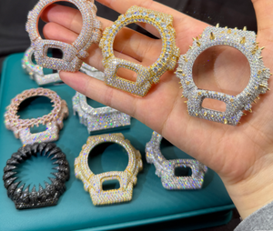 DW6900 Compatible Custom Watch Iced Out Bezel Steel <b>Case</b> High Quality Build Custom DW6900 Style Mod Watch - Product Image 1