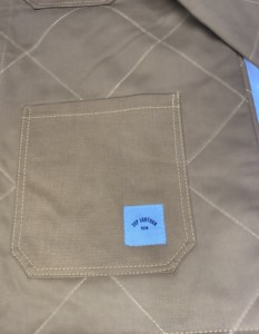 Custom Men Heavyweight 100% cotton Canvas | Cotton Twill jacket for winter collar down unisex padded <b>button</b> down Coat - Product Image 6