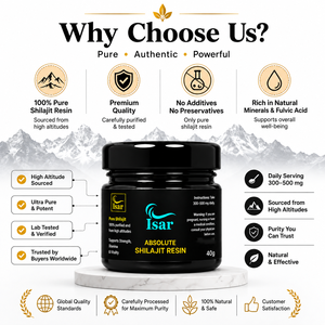 Résine de Shilajit Pur de l'Himalaya 100% Pure 40g Qualité Alimentaire Végétale Haute Concentration avec Acide Fulvique Fournisseur en Gros d'Inde - Product Image 5