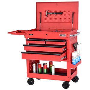 Carro de Utilidades CSPS ODM/OEM de 84 cm con 4 Cajones, Acero con Recubrimiento en Polvo, Capacidad de 320 kg, Cerradura con Llave, Caja de Herramientas Rodante Moderna con Cierre Suave - Product Image 2