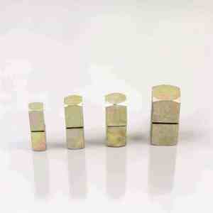 Bisagras de barril cuadradas contemporáneas de acero pulido, ajustables 180 grados, para barandales, estructura de alta resistencia, herrajes de alineación - Product Image 1