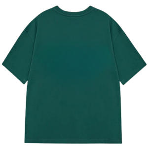 Camiseta Premium para Hombre, 100% Algodón, 230g, Color Verde Bosque, Bordada, Cómoda, Informal, Estilo Urbano, Suave y Transpirable - Product Image 3
