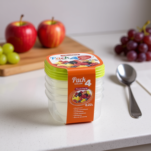 SET4 FIAMBRERA 0.22L Contenitore per Alimenti per Uso Domestico o in Cucina - Product Image 3