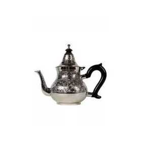 Hammered Silver <b>Arabic</b> Coffee Dallah Traditional Metal Double Wall Whistling Eco-Friendly Serving Pot Elegant Hospitality Kettle - Product Image 2