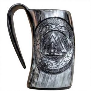 Tazas de Cuerno para Beber, Diseño Artesanal, Material Orgánico, Temática de Amor, Portátiles, Hechas a Mano, Regalo de Boda, Producto de Alta Calidad - Product Image 5