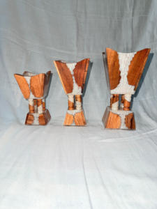 Portavelas de Resina y Madera Hecho a Mano, Soporte Decorativo Asequible para Iluminación del Hogar y Ambiente Acogedor - Product Image 4