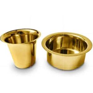 Modern Classic Coffee Dabara <b>Cup</b> <b>Set</b> Golden Brass Finish Home Hotel Restaurant Use Wholesale Kitchenware Metal Handgrip - Product Image 2