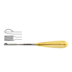 Râpe osseuse chirurgicale pour rhinoplastie et remodelage nasal, réutilisable et autoclavable, râpe nasale Glabella avec pointe en carbure de tungstène - Product Image 1