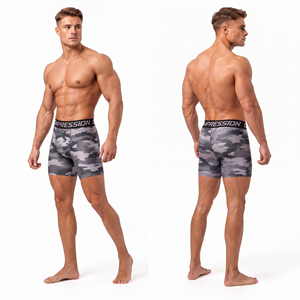 Shorts de compression pour hommes imprimés camouflage, taille élastique, respirants, pour yoga, course à pied, collants courts, vêtements de sport, sous-vêtement technique - Product Image 1